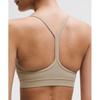 Lululemon Flow Y BrA Nulu Light Support AC Cups Sheer OAk