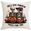 Halloween Couple Skull Print Pillowcase Home Sofa Cushion Pillowcase