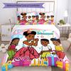 3pcs Custom Name Gracie's Corner Bedding Set Duvet Cover Closure Includes 1 Duvet Cover & 2 Pillowcases, Soft and Comfortable for All Seasons.