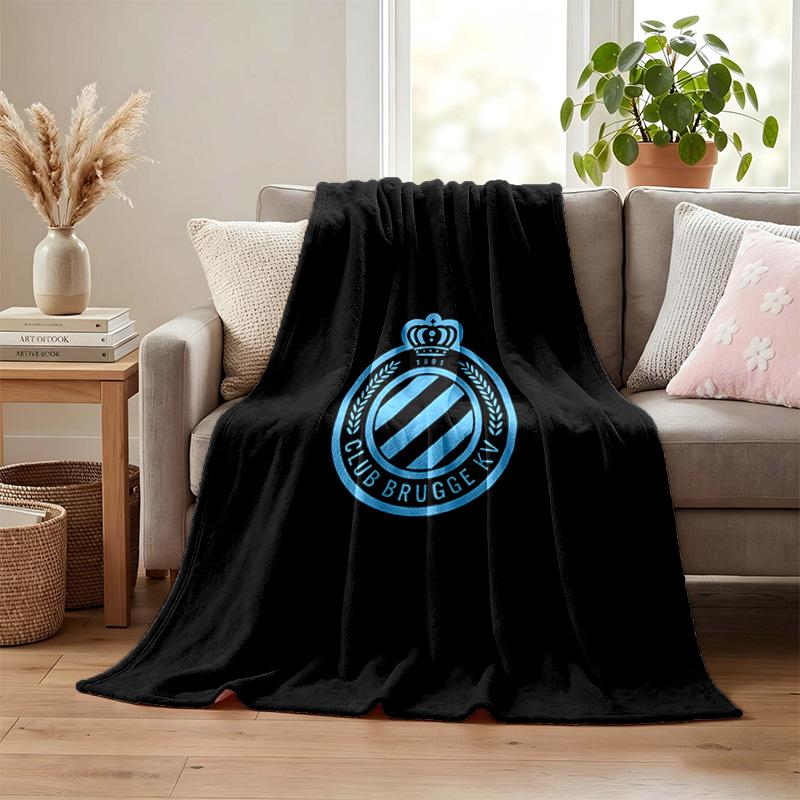 Плед Club Brugge KV Фланелевый плед Мягкий Уютный Плюшевый плед для дивана кровати Легкий Домашний декор