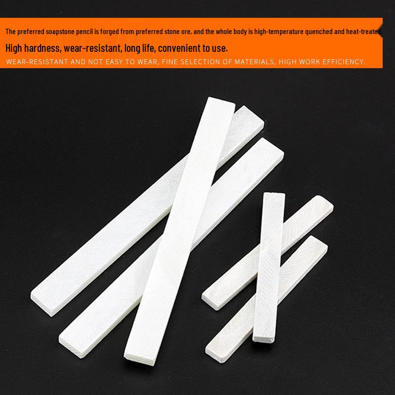 Утолщенный белый стеатитовый карандаш для детской доски, строительства и маркировки сварщика