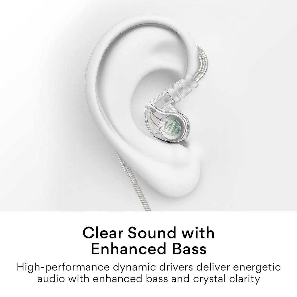 MEE Audio Clear Compatible Wired Earphones Sports Earphones EP-M6USB-CL M6-USB USB-C Ear-hook
