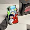 Amine I-Inuyasha Matte Transparent Phone Cover For iPhone Case 16 15 14 13 12 11 Pro Max X XS Max Plus
