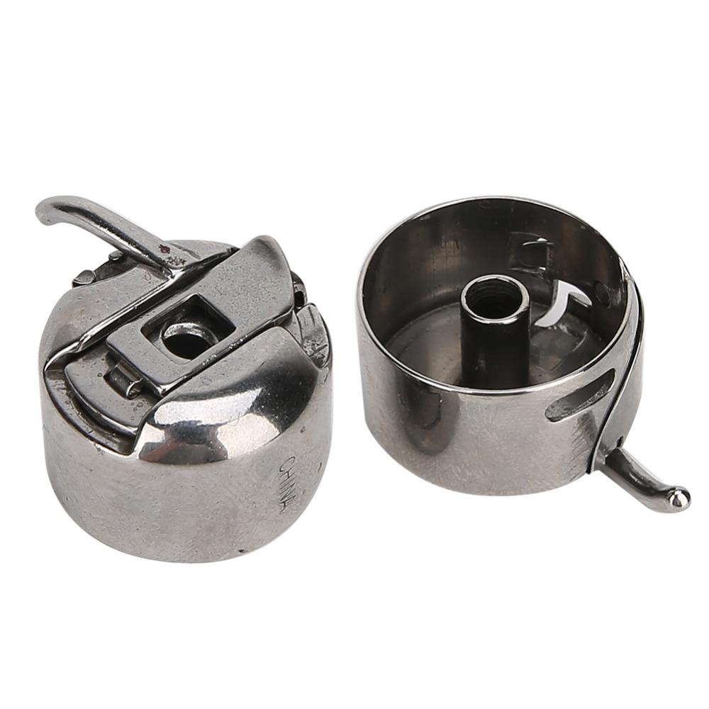 2Pcs Durable Reverse Bobbin Case Steel Bobbin Case Set Metal Bobbin Case Industrial Use