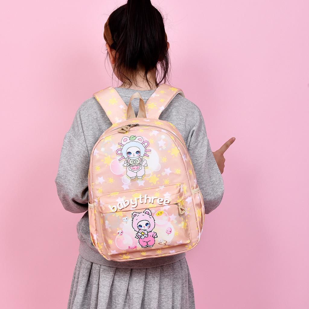 Медведь Кролик Головной чехол Девочка Принт Мультяшный Животный узор Рюкзак Дети