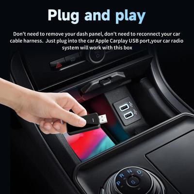 OEM оригинальный 2в1 CarPlay Android Auto беспроводной адаптер проводной поворотный беспроводной CarPlay Mini Box Bluetooth WiFi быстрое подключение