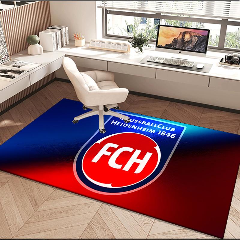 1PC rug Heidenheim Crest Carpet, Chair Rug,Area Rug for Office Bedroom living rooms bedroom, Doormat decor Christmas fan gifts