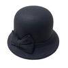 Европейский и американский стиль Осенне-зимняя шляпа Повседневная шляпа с бантом Женская шляпа Сладкая теплая шляпа-цилиндр