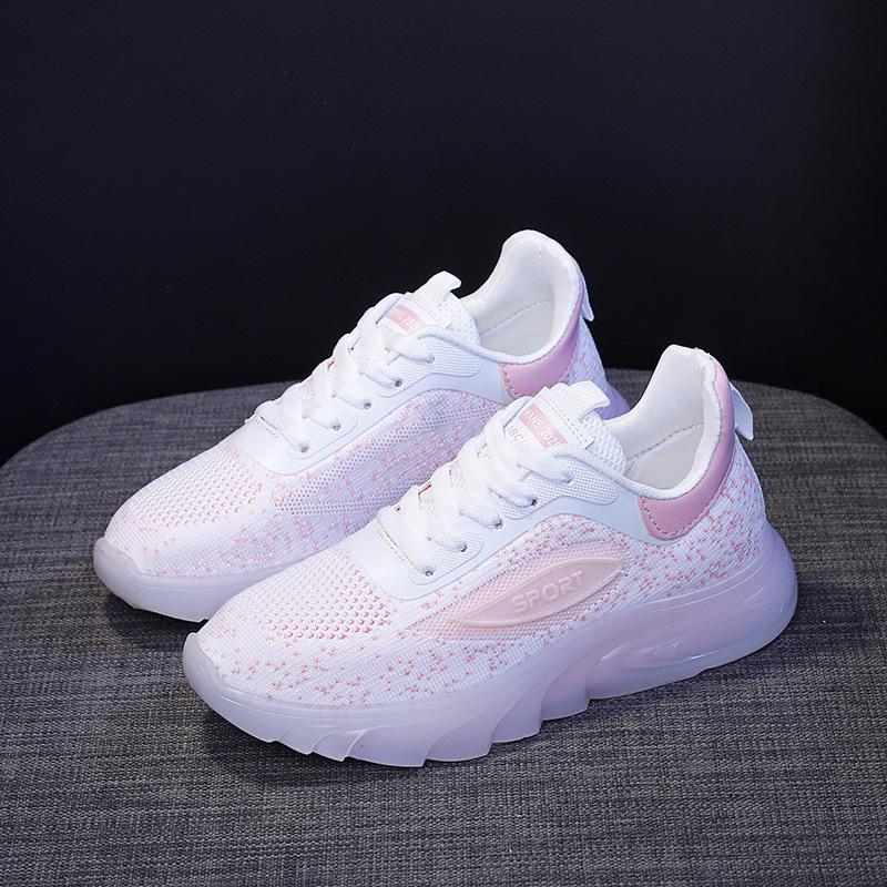 Светящиеся в темноте летающие тканые кроссовки для женщин, новинка 2023 года, кроссовки для женщин, дышащие повседневные кроссовки