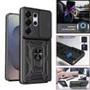 Ударопрочный Бронированный Чехол Funda Для Samsung Galaxy S22 S23 S24 Plus Note 20 S25 Edge S26 Ultra 5G Чехол Магнитный Слайдер Защита Камеры Крышка