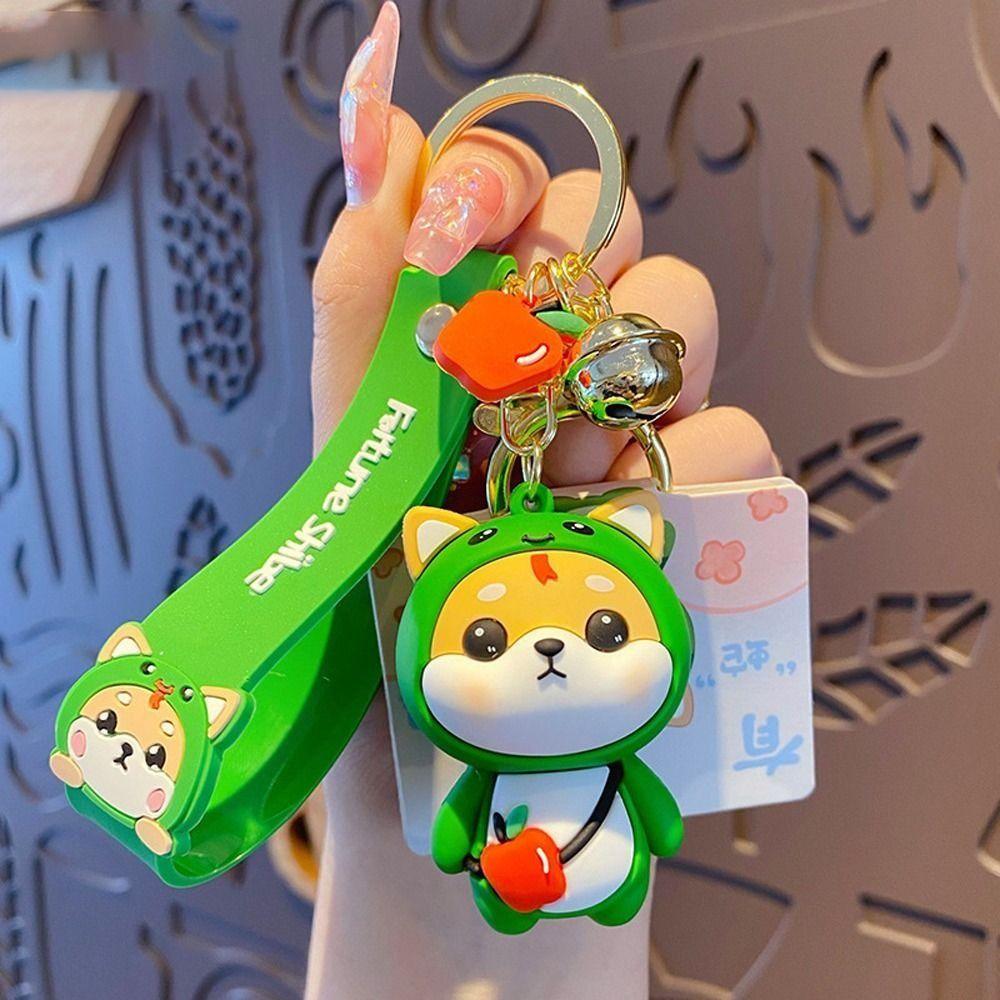 Милый брелок для ключей Шиба-ину Двенадцать китайских знаков зодиака Шиба-ину Брелок подвесной аксессуар