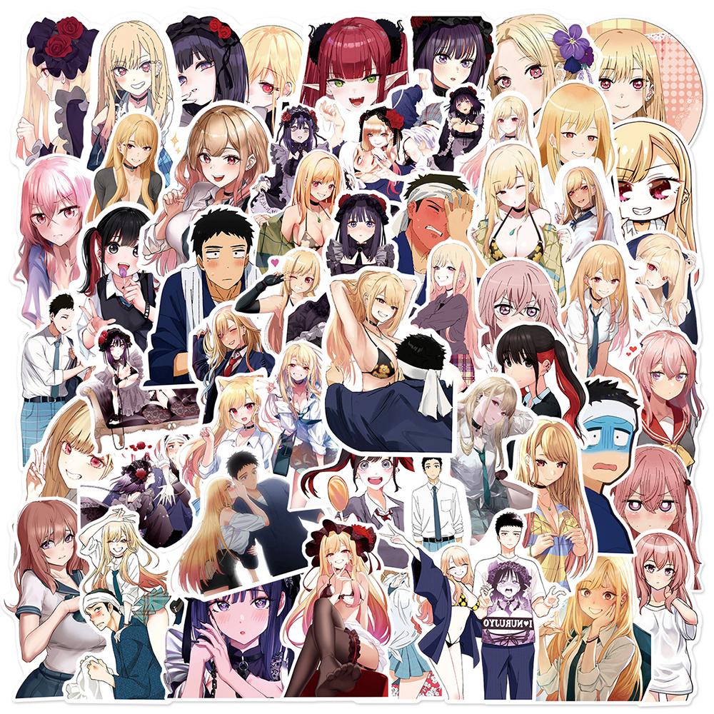 10/30/50pcs Anime Stickers Cute Cartoon Kitagawa Marin Sticker DIY Motorcycle Laptop Waterproof Decals Decor