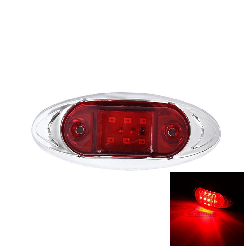1 шт. 12 В 24 В авто 6 светодиодных сигнальных фонарей боковые габаритные огни прицепа грузовика сигнальная лампа многофункциональная водонепроницаемая ширина света