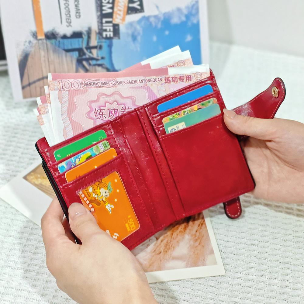 Card Holder Women's Wallet Female Student ID Anti-theft PU Card Case Cute Coin Purse Mini Clutch High-end Feel