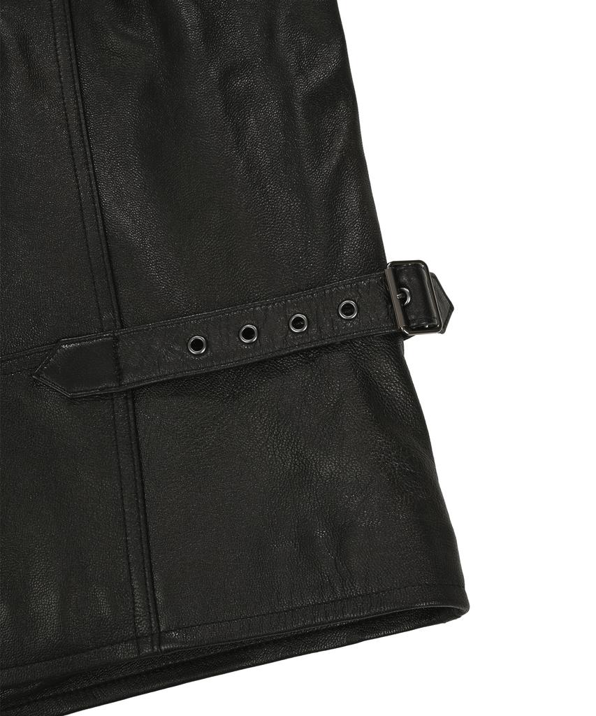 Avirex Goat Vegetable Leather Anj4 Jacket / 7835950016 Black