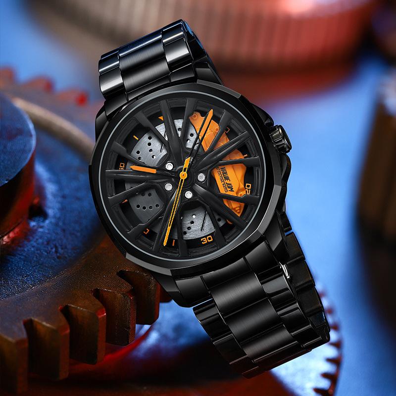 SVJ Wheel Hub Watch Men's Original Imported Hollow Forging Car Modified Calipers