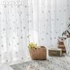 1 шт. NAPEARL тюлевая занавеска с вышивкой маргариткой, современная модная прозрачная занавеска для окна, прекрасная тюлевая занавеска для гостиной