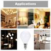 220-240 V LED Light Bulbs 7W E14 LED Spotlight Bulb Lamp Globe Light Bulbs Frosted LED Filament Indoor Bulb for Ceiling Lighting Warm White 1Pc