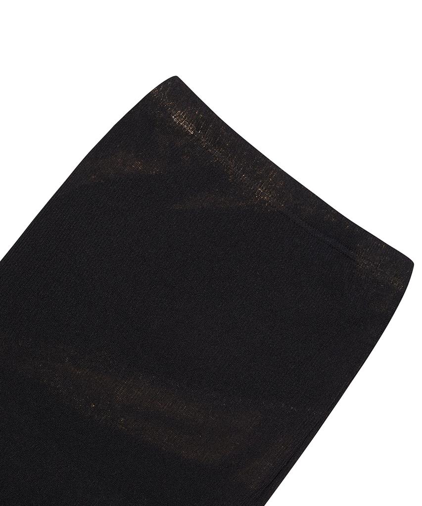Ulkin [Runway] Bleach Washed Knit Skirt_Black