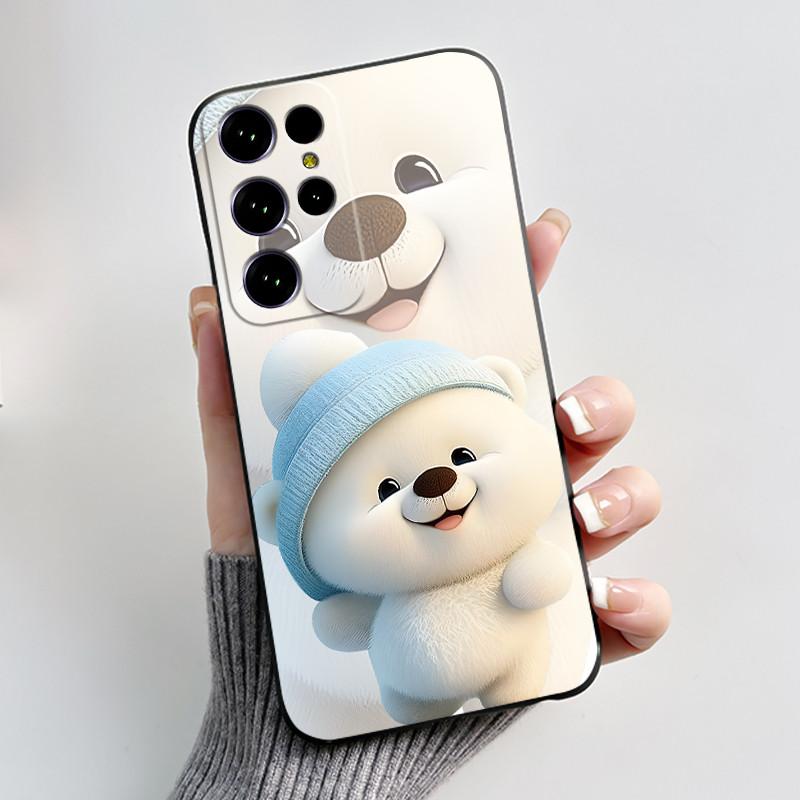 Чехол для Oukitel C61 Pro Чехол-обложка для Oukitel C61 GT Роскошный Милый Сердечко Заяц Забавный Черный ТПУ Мягкий Силикон Защитный Чехол для Телефона
