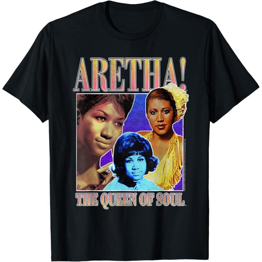 Unisex T-shirt Aretha Franklin Triple Queen of Soul T-Shirt