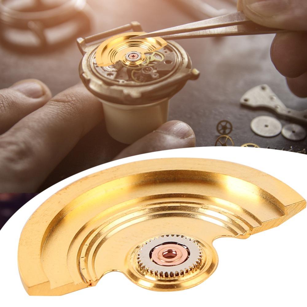 Gold Stainless Steel Oscillating Weight Automatic Hammer Mechanical Movement Watch Repair