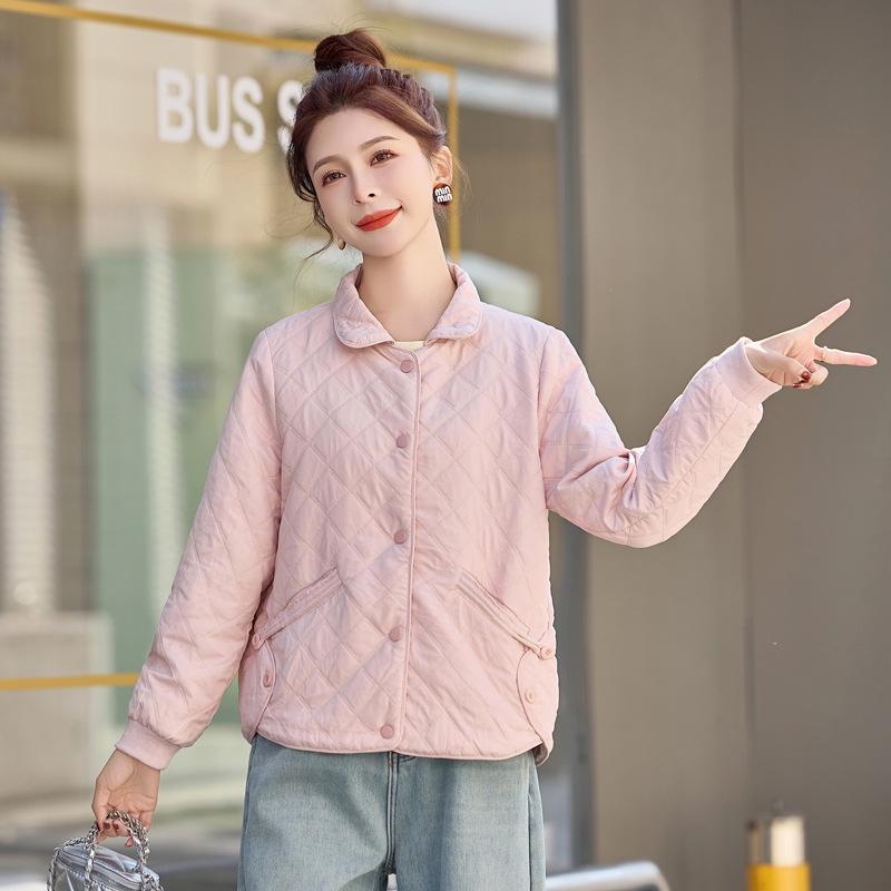 Spring 2025 Women's Lightweight Short Jacket - Stylish, Age-Reducing Solid Color for Middle-Aged Mothers