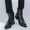 Мужские высокие кожаные ботинки, новый модный дизайнерский стиль, повседневная мода, вечеринка, отдых, бизнес, уличные мужские ботинки для мотоциклистов