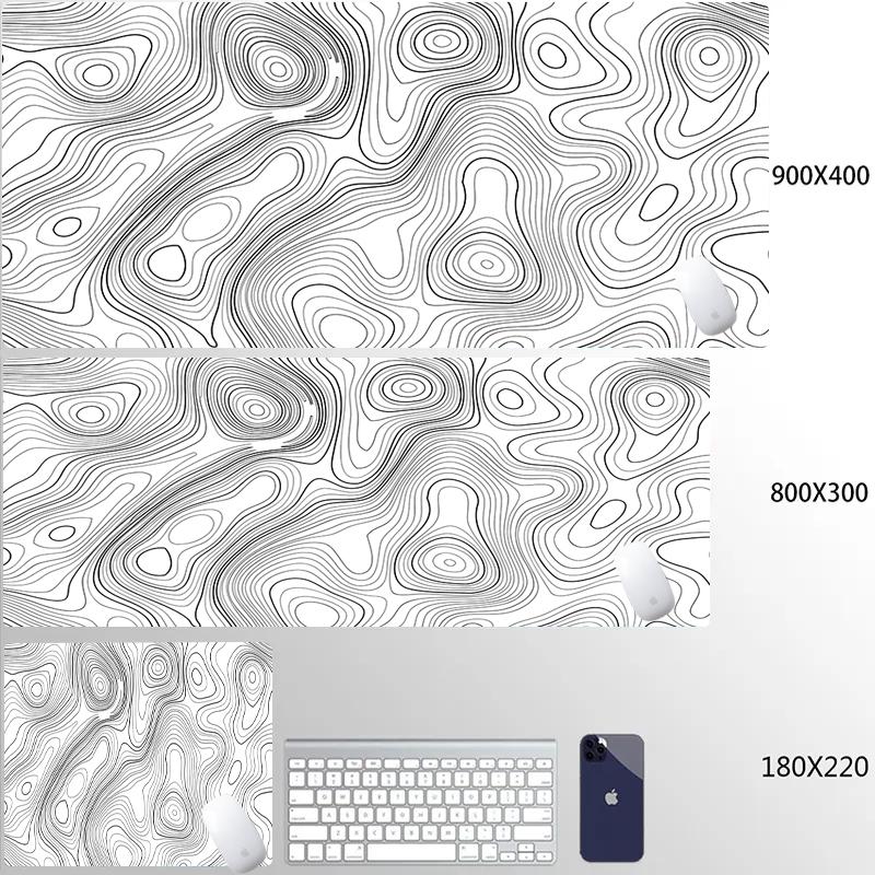 Strata Liquid White Игровой коврик для мыши Настольные гаджеты Коврик для мыши Офисные принадлежности Коврик для мыши Ковер для мыши Компьютерный коврик Игровой сетап