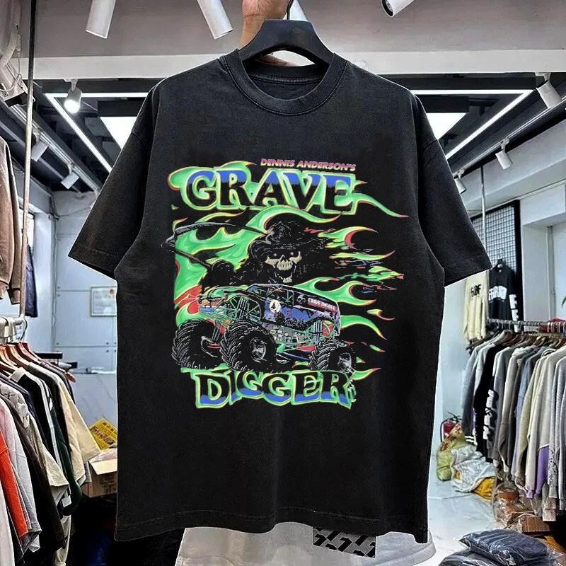 Grave Digger Band Tour Shirt Retro Style Black Unisex Shirt Reprint WA1490 Unisex T-Shirt