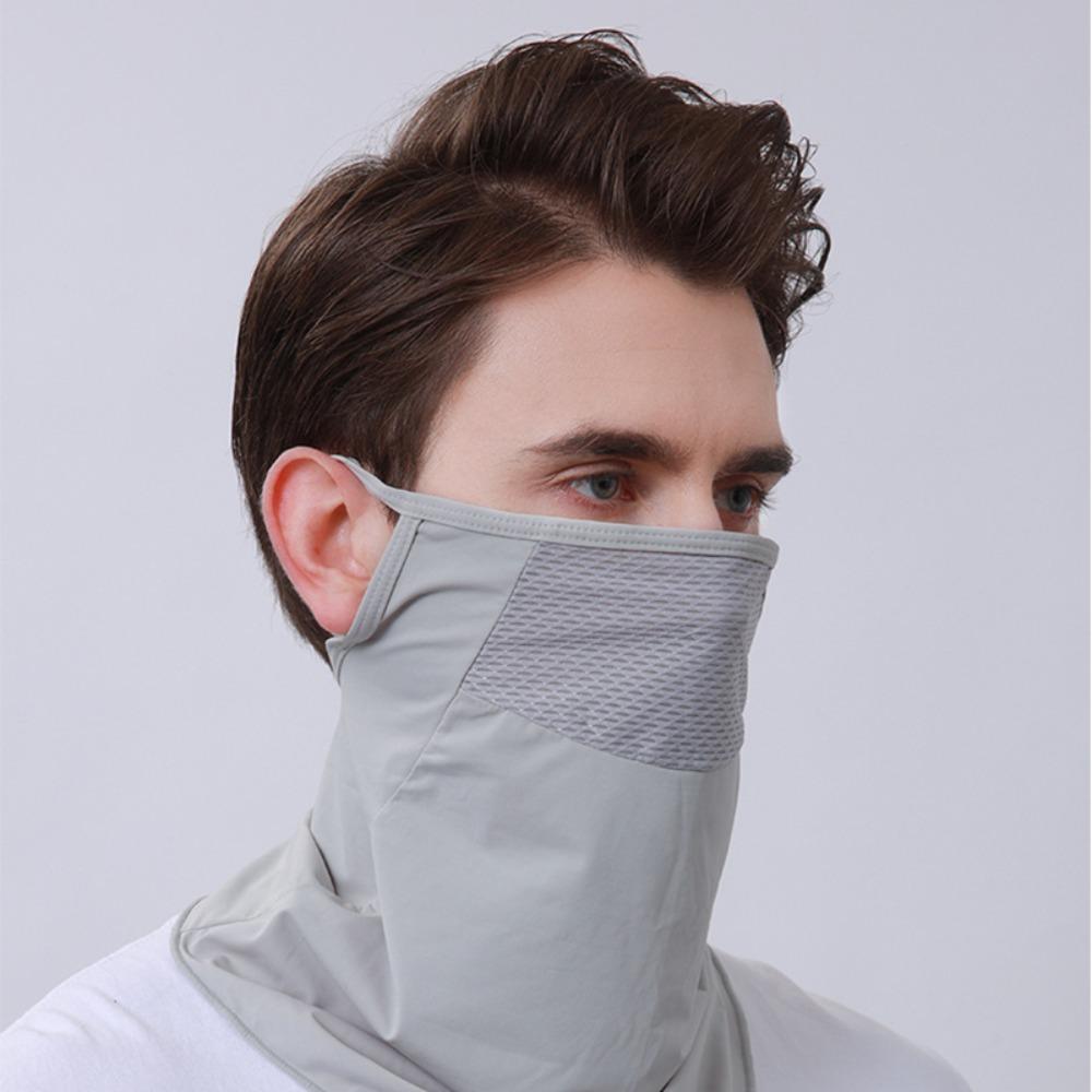 Ice Silk Summer Mask Sun Protection Neck Gaiter Scarf Breathable Cycling Balaclava Hiking