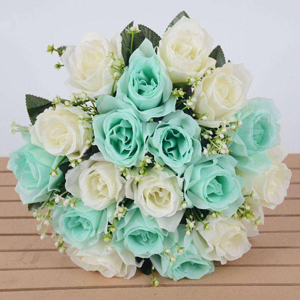 18 Head Valentine's Day Flowers Natural Simulated Rose Photography Photo Gift Home Decorative