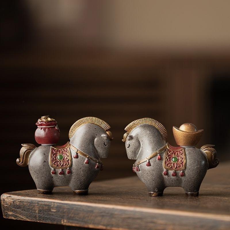 Изменение цвета мгновенно богатый чайный питомец орнамент китайский стиль счастливый Танма кофейный столик воспитывать аксессуары бутик чайный питомец