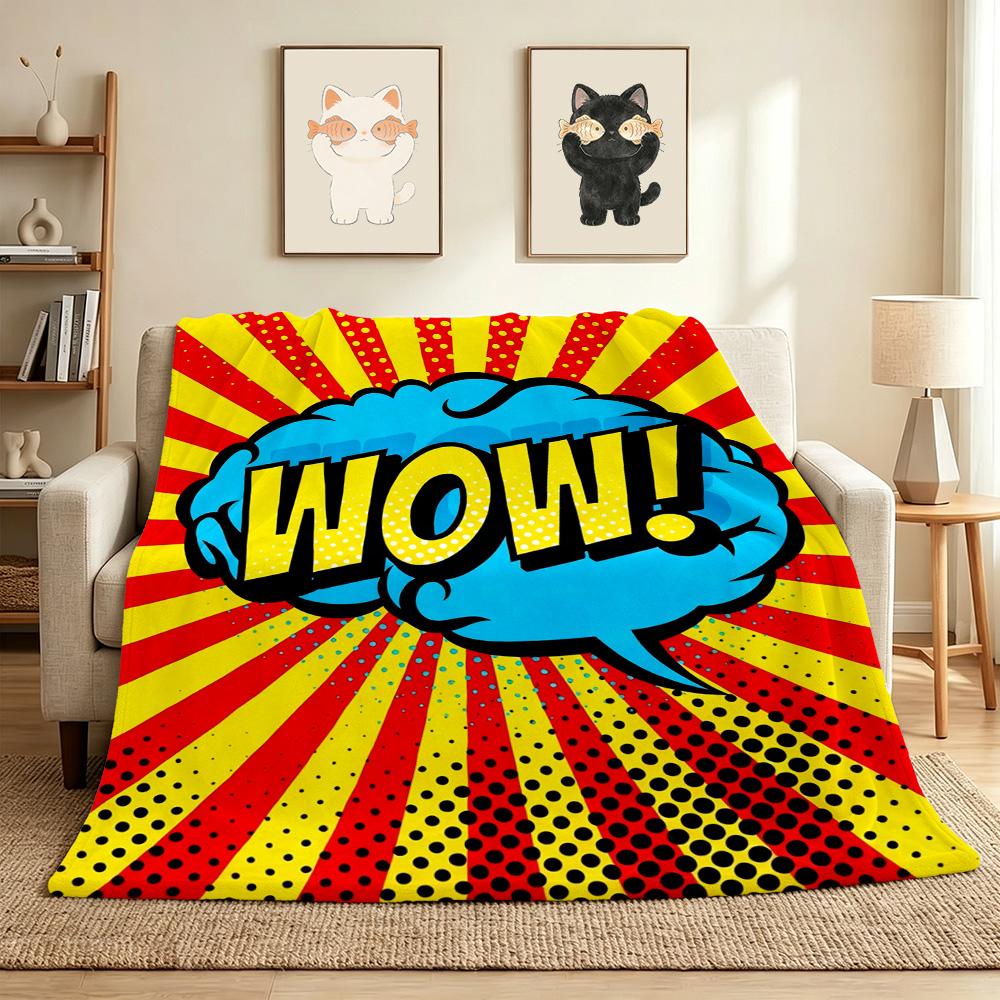 Art Flannel Blanket Throw Blanket Soft Warm Sofa Bed Camping home Decor Unique Christmas Gift C926122