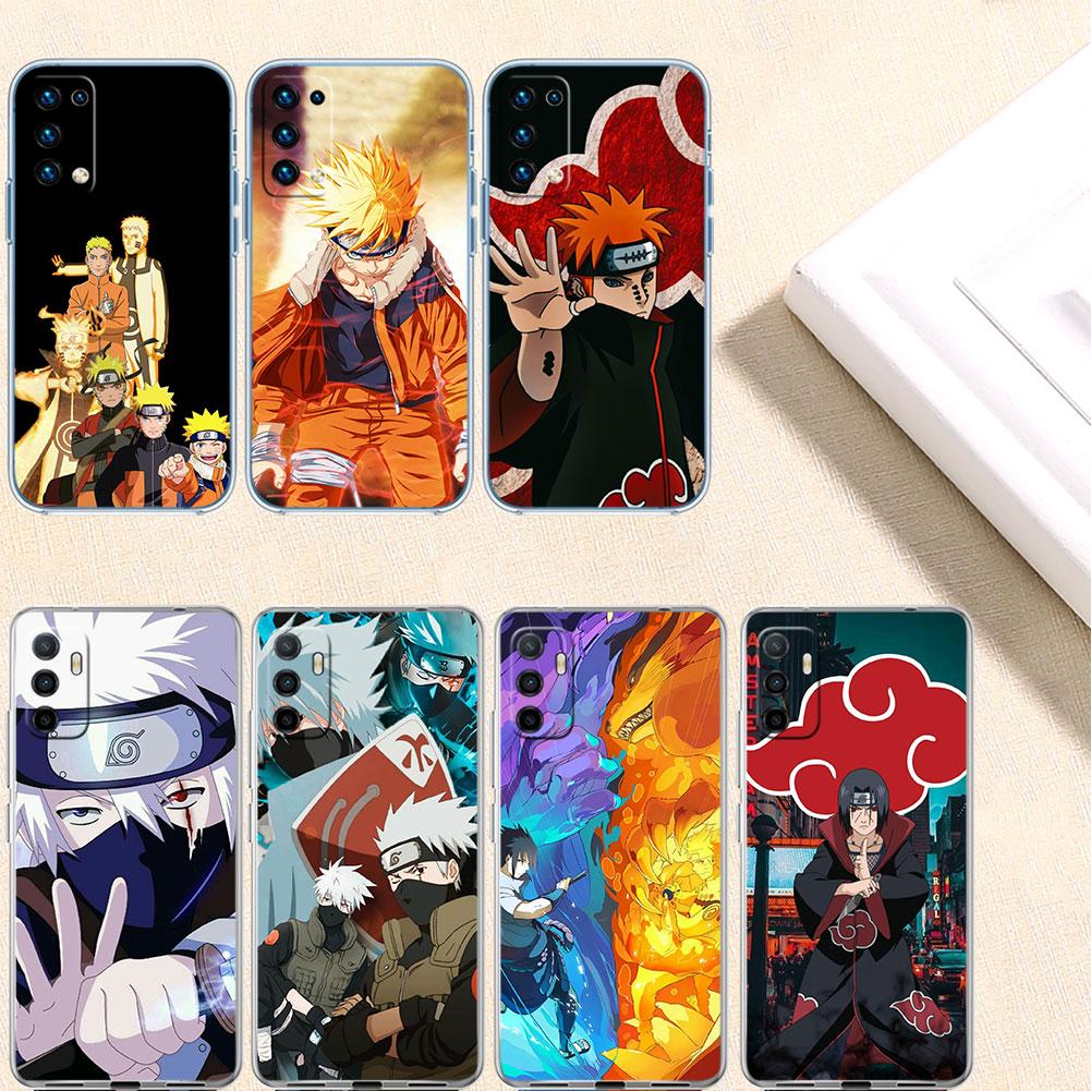 TR20 Naruto Uzumaki Sasuke Transparent Phone Case for Motorola Moto G7 G8 G9 G84 G85 G73 G24 G15 Z2 Play Power Plus