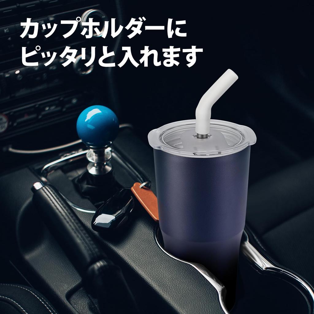 HAUSHOF 530ml Stainless Steel Tumbler with Straw and Lid, Coffee Cup, Water Bottle, Mug, Coffee Tumbler, Double-Walled Wall, Vacuum Insulated,