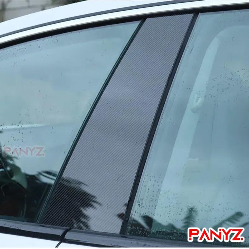 4 шт. Накладки на стойки дверей и окон автомобиля, наклейка для Porsche Panamera 2009 2010 2011 2012 2013 2014 2015 2016, стойки BC
