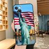 Чехол для телефона с изображением флага Америки и Статуи Свободы для iPhone 15 Pro Max 14 13 12 11 16 17 Pro Max mini 15 16 Plus 16e 17 Air Cover