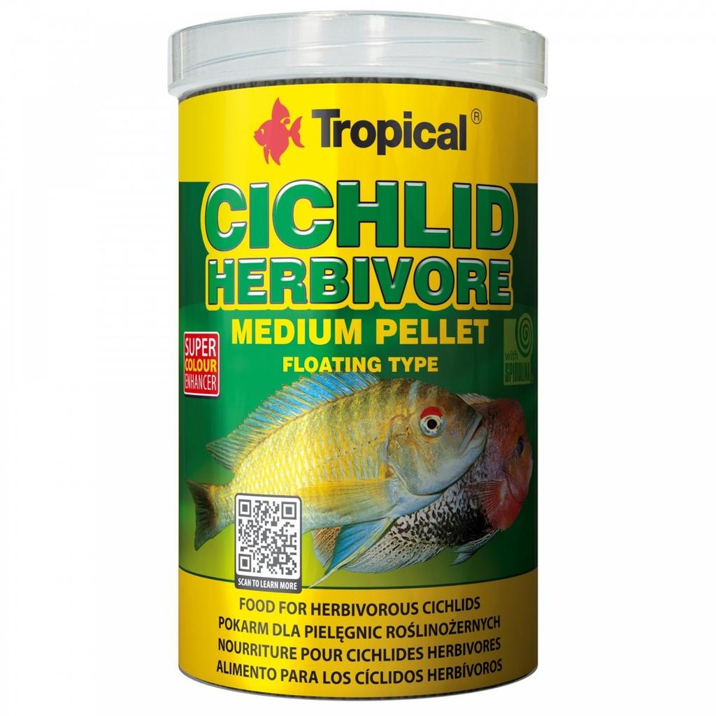 Tropical Cichlid Herbivore Medium Pellet 1000Ml/360G