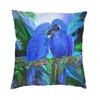 Cute Tropical Parrots Birds Cushion Covers 45X45 Soft Psittacine Throw Pillow Case For Sofa Square Pillowcase Home Decorative