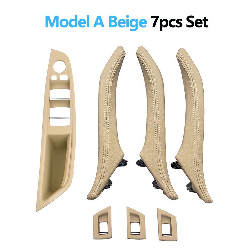 LHD 7 шт., подлокотник для внутренней двери, панель, ручка с кожаным внешним чехлом для BMW 5 серии F10 F11 F18 520 523 525 528 530