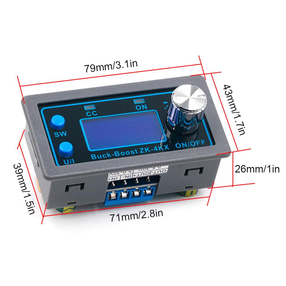Повышающе-понижающий DC-DC преобразователь, регулятор напряжения 0.5-30В, стабилизатор тока, повышающе-понижающий модуль питания, регулируемый источник питания