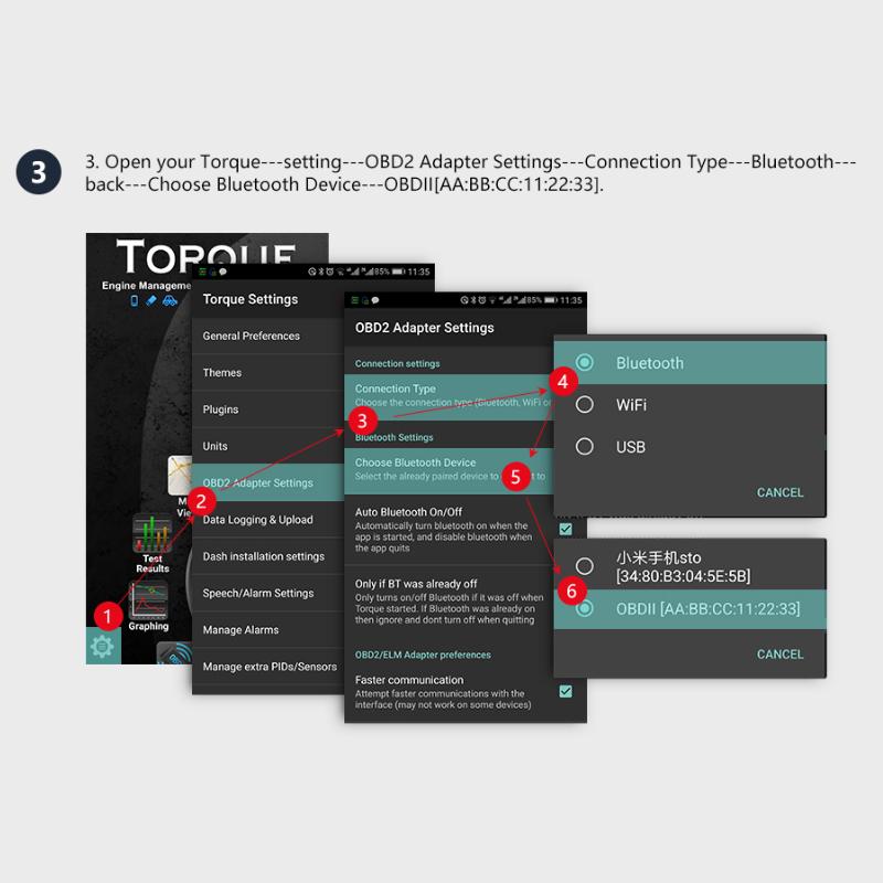 Мини Bluetooth ELM327 V1.5 OBD2 Автомобильный диагностический инструмент сканер Автоматическая диагностика Wi-Fi elm327 считыватель кодов для Android/Windows с переключателем