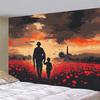 2D Flat 1pc 2D Flat Oversized Backdrop Banner Party Banner Backdrop Photo Wall For Party Backdrop Space Birthday Anniversary Decor Easy to
