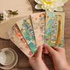 Retro Chinese Landscape Brass Bookmark Hollow-out Mountains Scene Boor Tak with Silk Tassel  Antique Gift for Book Lovers
