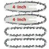 1/4 Chainsaw Chain 4Inch Mini Steel Chainsaw Chains Electric Chainsaws Accessory Chains Replacement Mini Electric Chainsaw