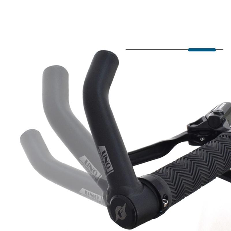 1 пара велосипедных тисков из алюминиевого сплава, эргономичный руль с удлиненной опорой, цельный кованый руль