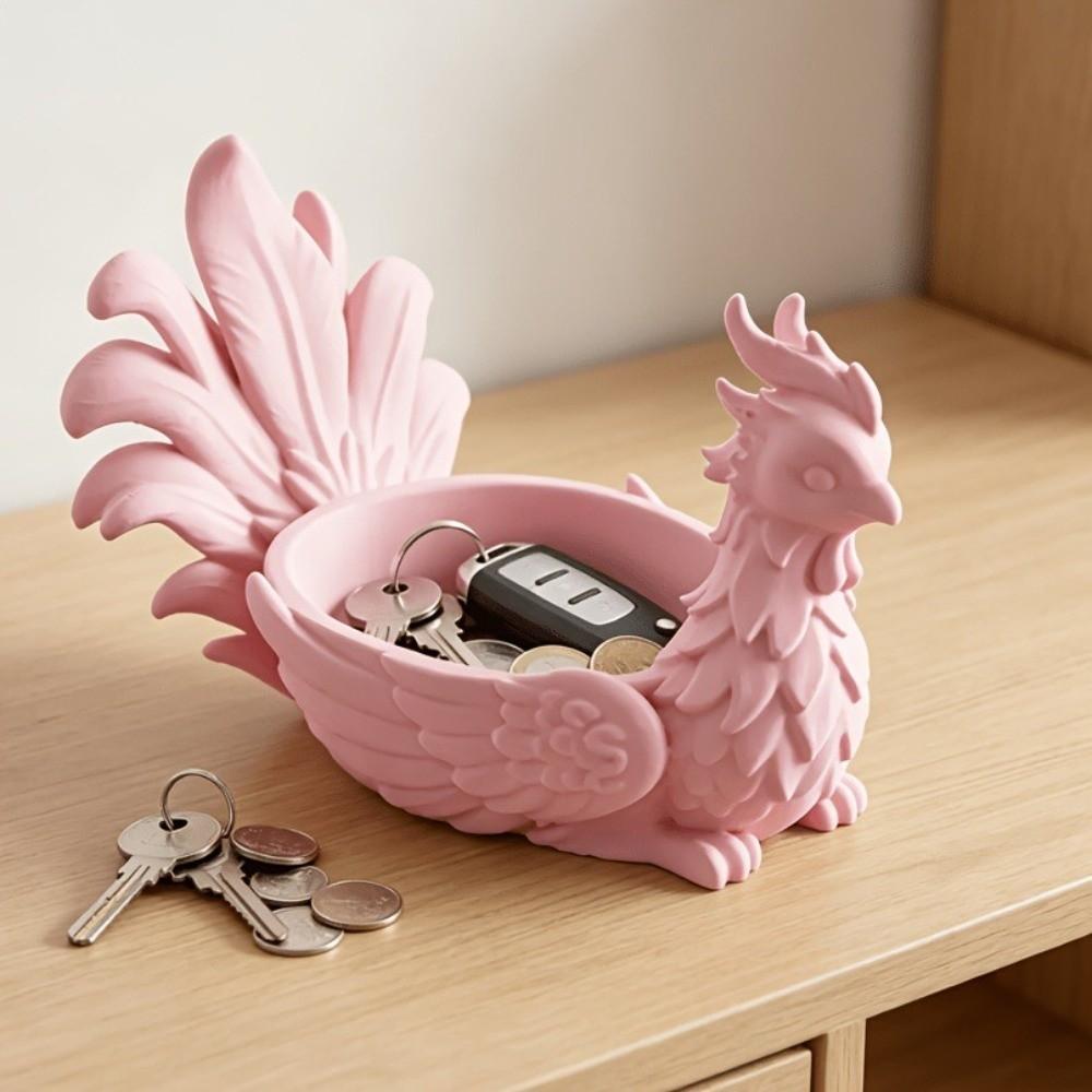 Gifts Deer Jewelry Storage Box 3D Printed Home Decor Desktop Organizer Phoenix Christmas Ornaments Desk Accessory