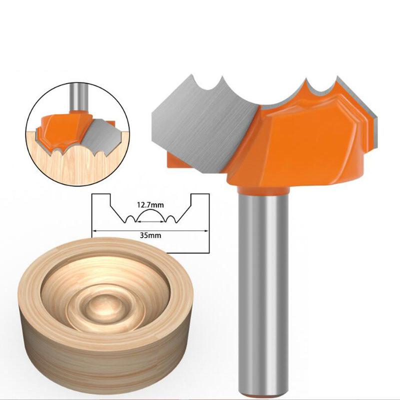 8 мм хвостовик, двойная дуга, Dragon Ball, круглые фрезы для древесины, деревообработки, гравировальный резак, профессиональный класс