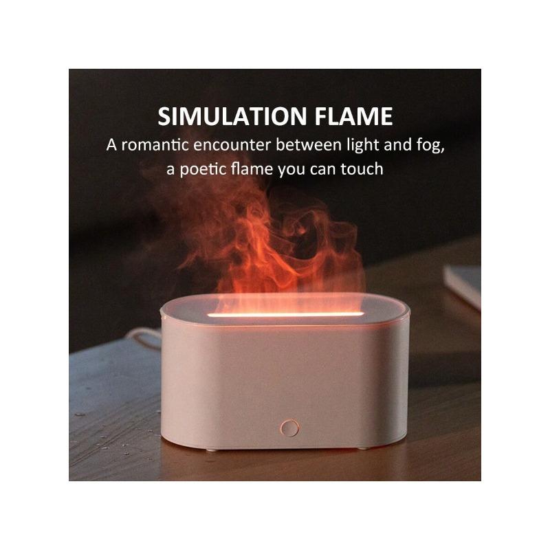 2024 Новый ароматерапевтический увлажнитель воздуха Flame, диффузор эфирного масла, 7 цветов, ночники, подходящие для спальни, офиса, четыре цвета